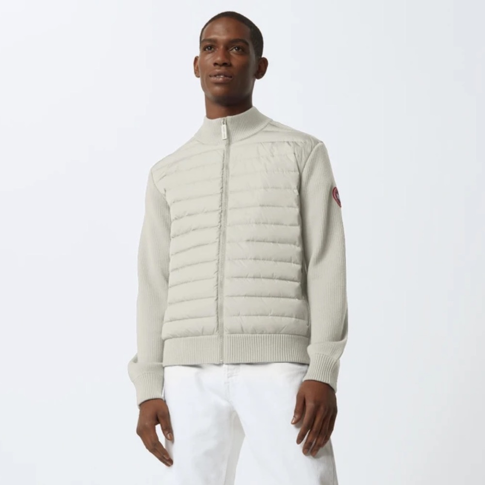 CANADA GOOSE HyBridge Knit Jacket In Cottongrass NWT Size M